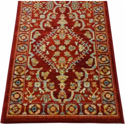 Alfombra Pasillo Native 200 Greca Rojo