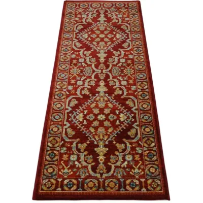 Alfombra Pasillo Native 200 Greca Rojo