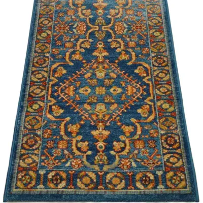 Alfombra Pasillo Native 200 Greca Azul