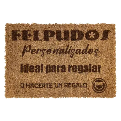 Felpudo de coco laser personalizado