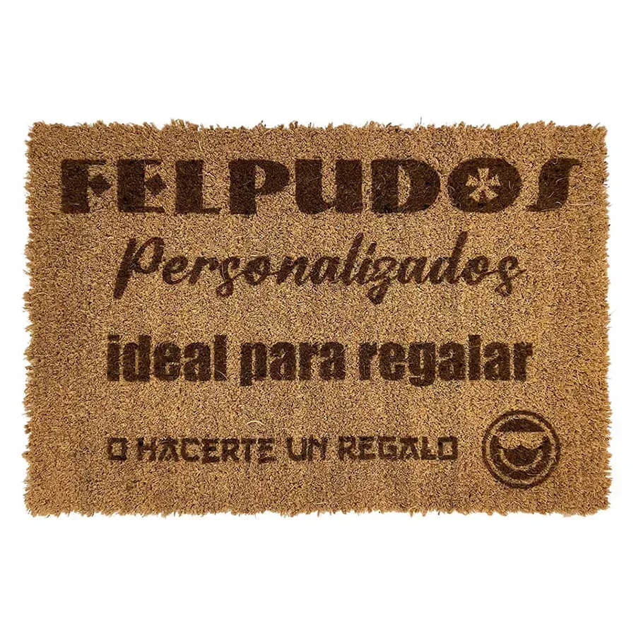 Felpudo de coco laser personalizado