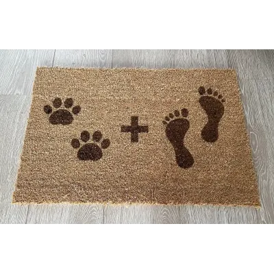Felpudo de coco laser personalizado