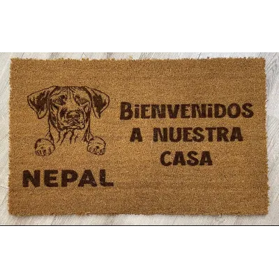 Felpudo de coco laser personalizado