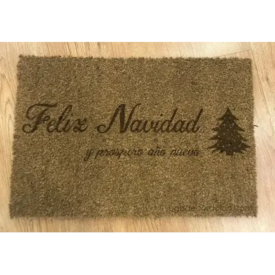 Felpudo de coco laser personalizado
