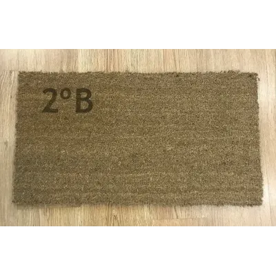 Felpudo de coco laser personalizado